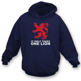 It Only Takes One Lion (Scotland Influenced) Kids Hooded Sweatshirt