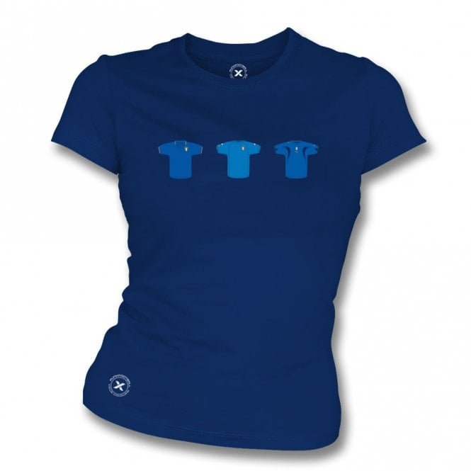 Italy Retro Football Kits (True Colours Collab) Organic Womens Slim Fit T-Shirt