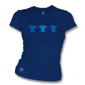 Italy Retro Football Kits (True Colours Collab) Organic Womens Slim Fit T-Shirt
