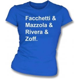 Italy World Cup 1974 Womens Slim Fit T-Shirt