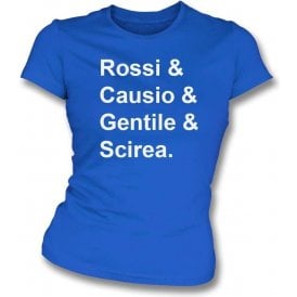 Italy World Cup 1978 Womens Slim Fit T-Shirt