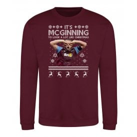 It's McGinning To Look A Lot Like Christmas (John McGinn - Aston Villa Influenced) Kids Christmas Jumper