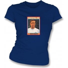 Jackie Charlton 1969 (Leeds United) Navy Women's Slimfit T-Shirt