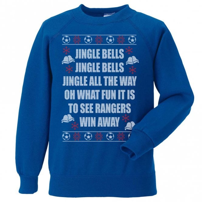 Jingle Bells (Rangers Influenced) Kids Christmas Jumper