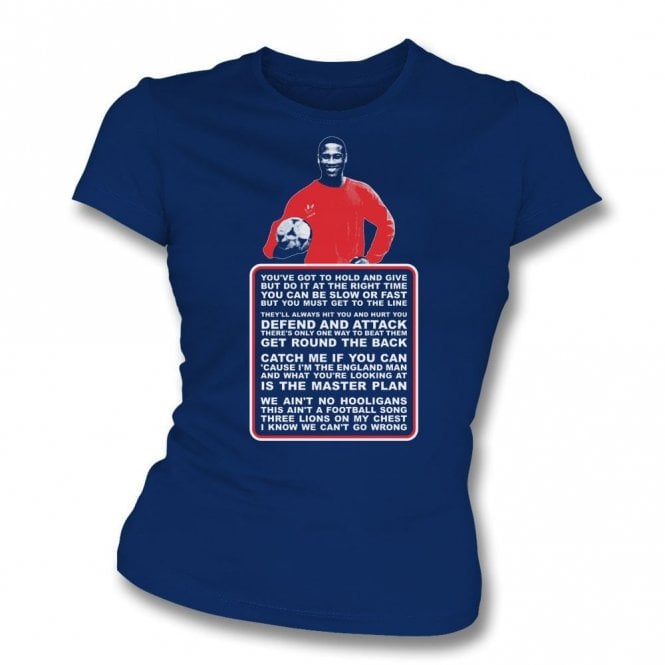 John Barnes - World In Motion (England Influenced) Organic Womens Slim Fit T-Shirt