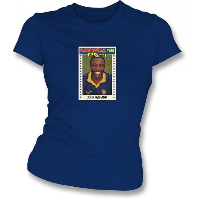 John Fashanu 1988 (AFC Wimbledon) Navy Women's Slimfit T-Shirt