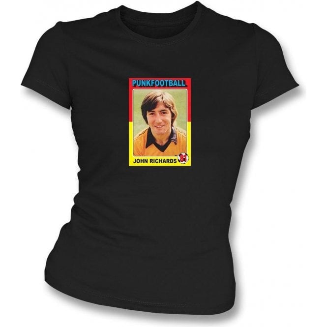 John Richards 1981 (Wolves) Black Women's Slimfit T-Shirt
