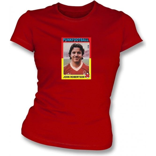 John Robertson 1980 (Nottingham Forest) Womens Slimfit T-Shirt