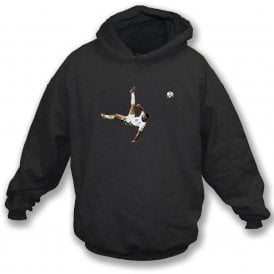 Jude Bellingham Euro 2024 Goal Art Print (England Influenced) Hooded Sweatshirt