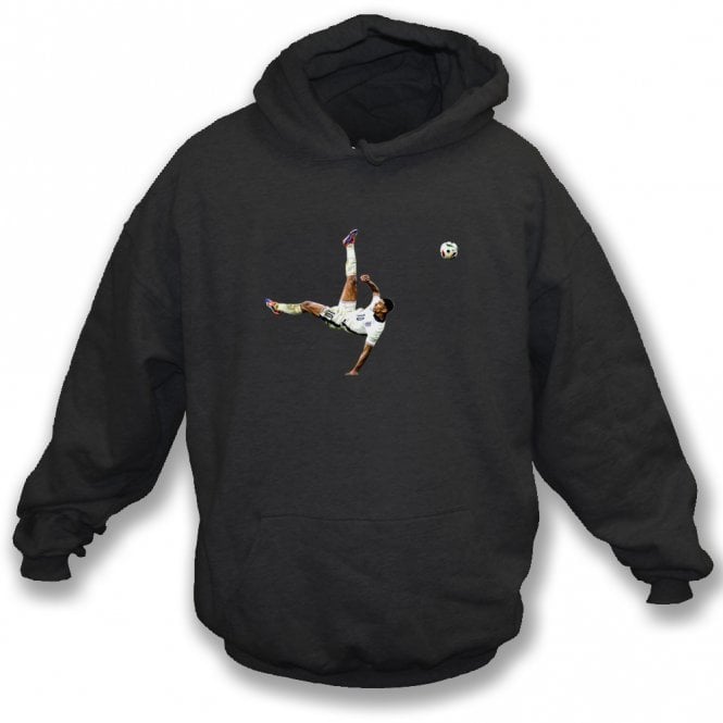 Jude Bellingham Euro 2024 Goal Art Print (England Influenced) Kids Hooded Sweatshirt