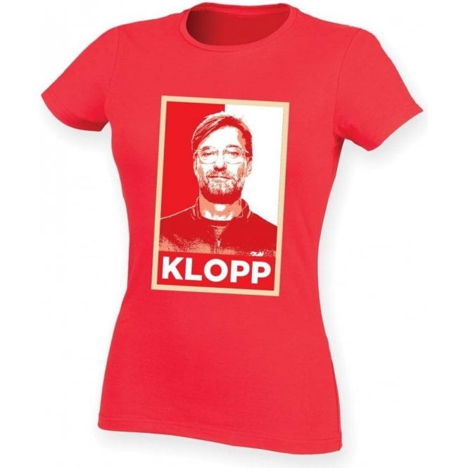 Jurgen Klopp - Hope Poster (Liverpool) Womens Slim Fit T-Shirt