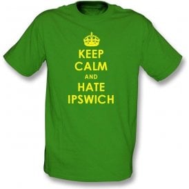 Keep Calm And Hate Ipswich T-shirt (Norwich City)