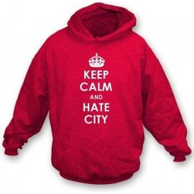 Keep Calm And Hate Man City Hooded Sweatshirt (Man Utd)