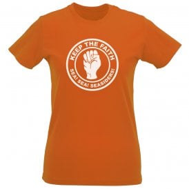 Keep The Faith (Blackpool Influenced) Womens Slim Fit T-Shirt