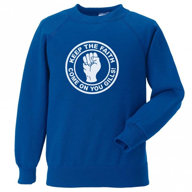 Keep The Faith (Gillingham Influenced) Kids Sweatshirt