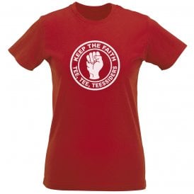 Keep The Faith (Middlesbrough Influenced) Womens Slim Fit T-Shirt