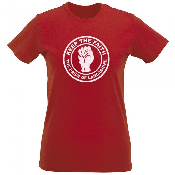 Keep The Faith (Morecambe Influenced) Womens Slim Fit T-Shirt