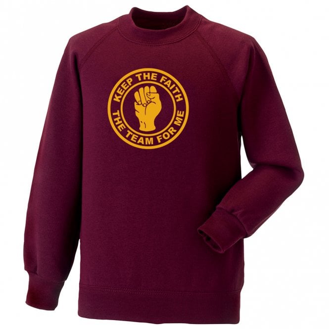Keep The Faith (Motherwell Influenced) Kids Sweatshirt