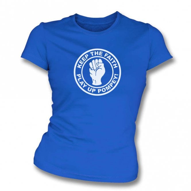 Keep The Faith (Portsmouth Influenced) Womens Slim Fit T-Shirt