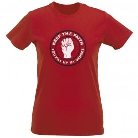 Keep The Faith (Sheffield United Influenced) Womens Slim Fit T-Shirt