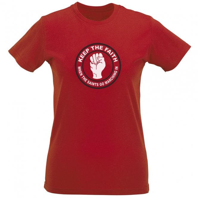 Keep The Faith (Southampton Influenced) Womens Slim Fit T-Shirt