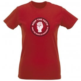 Keep The Faith (Southampton Influenced) Womens Slim Fit T-Shirt