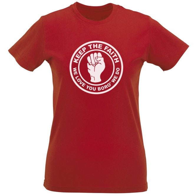Keep The Faith (Stevenage Influenced) Womens Slim Fit T-Shirt