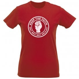Keep The Faith (Stoke Influenced) Womens Slim Fit T-Shirt