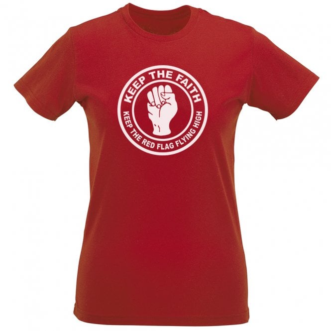 Keep The Faith (Swindon Influenced) Womens Slim Fit T-Shirt