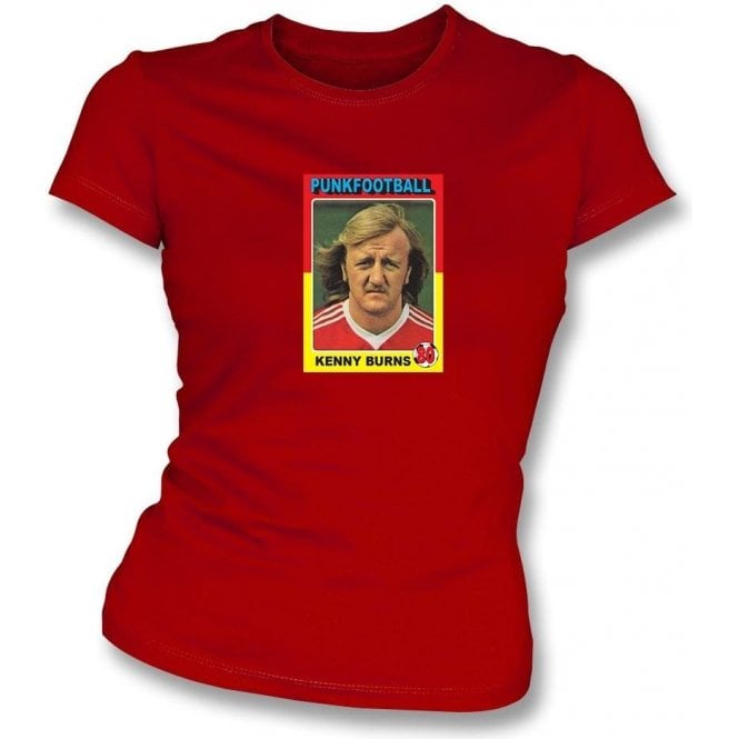 Kenny Burns 1980 (Nottingham Forest) Womens Slimfit T-Shirt