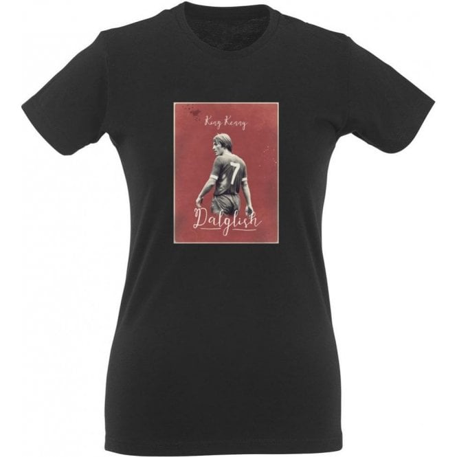 Kenny Dalglish "King Kenny" Vintage Poster Womens Slim Fit T-Shirt