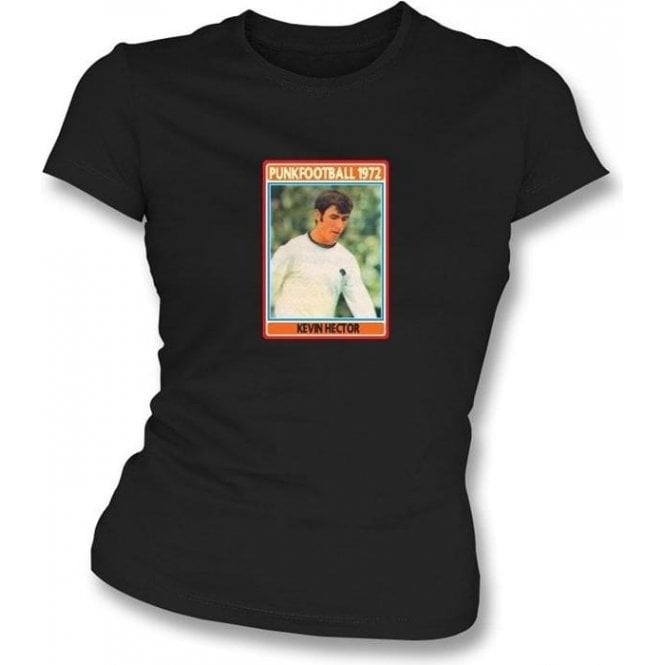 Kevin Hector 1972 (Derby County) Black Women's Slimfit T-Shirt