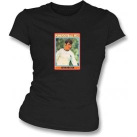 Kevin Hector 1972 (Derby County) Black Women's Slimfit T-Shirt