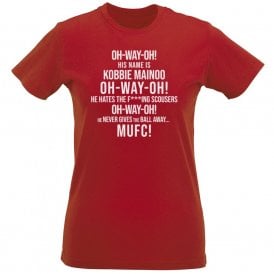 Kobbie Mainoo (Manchester United Influenced) Chant Organic Womens Slim Fit T-Shirt