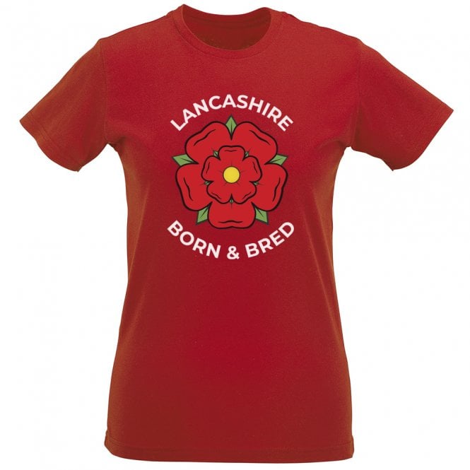 Lancashire Born & Bred Womens Slim Fit T-Shirt