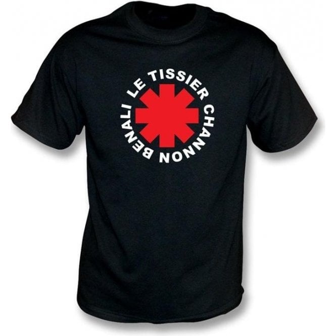 Le Tissier, Benali, Channon Chili Peppers style t-shirt