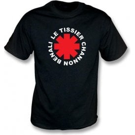 Le Tissier, Benali, Channon Chili Peppers style t-shirt