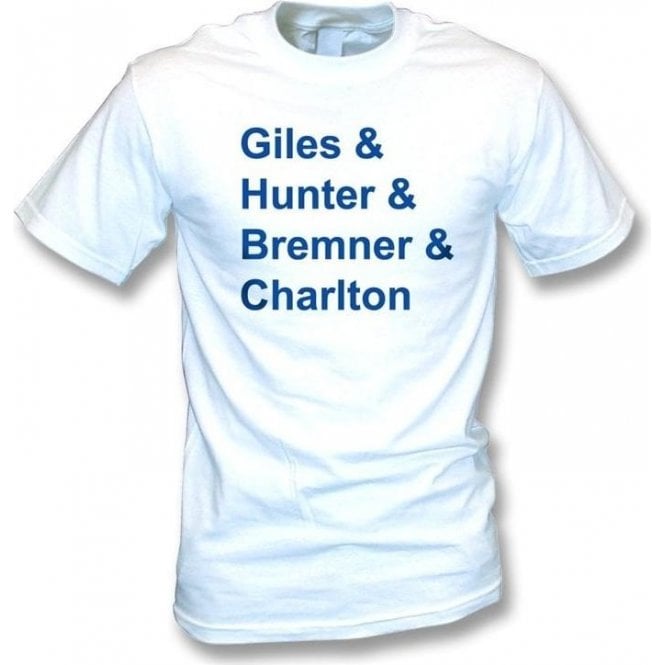 Leeds 70's Legends t-shirt
