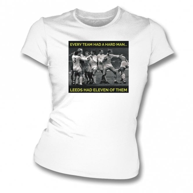 Leeds - Hard Men 1970s Organic Womens Slim Fit T-Shirt