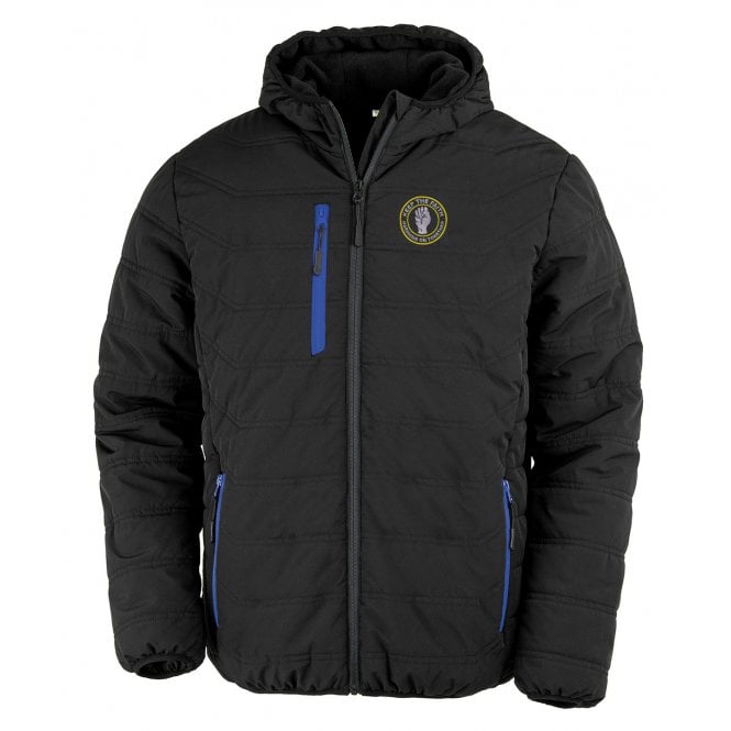 Leeds United Influenced Keep The Faith Embroidered Stadium Recycled Winter Jacket