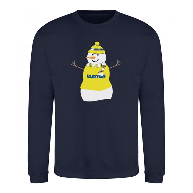 Leeds United Influenced Snowman Christmas Jumper