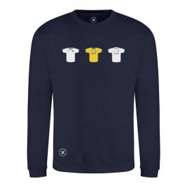 Leeds United Retro Football Kits (True Colours Collab) Organic Sweatshirt
