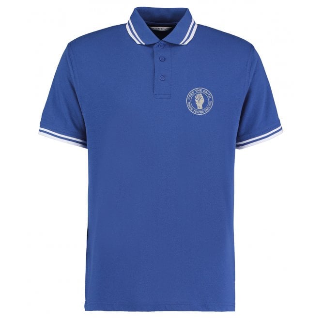 Leicester City Influenced Keep The Faith Embroidered Terrace Polo Shirt