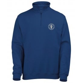 Leicester City Influenced Keep The Faith Embroidered Terrace Quarter Zip Sweatshirt