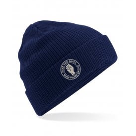 Leicester City Influenced Keep The Faith Logo Embroidered Terrace Organic Cotton Beanie