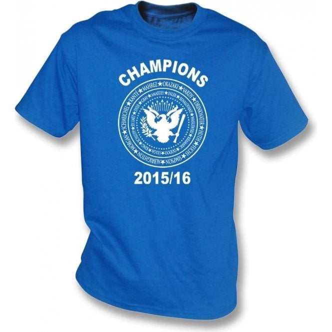 Leicester City Premier League Champions 2015/16 (Ramones Style) Kids T-Shirt