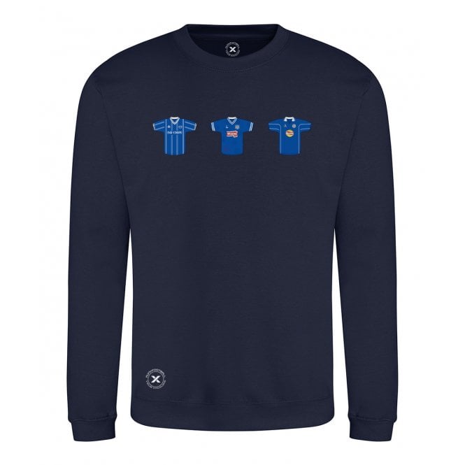 Leicester City Retro Football Kits (True Colours Collab) Organic Sweatshirt