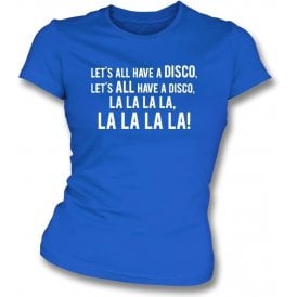 Let's All Have A Disco Womens Slim Fit T-Shirt (Cardiff City)