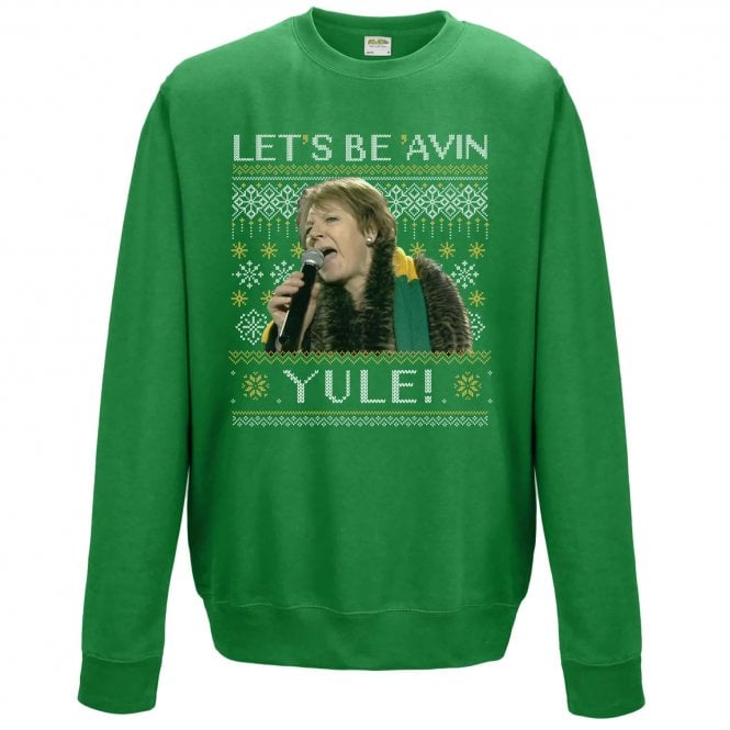 Let's Be 'Avin Yule! (Delia Smith - Norwich City Influenced) Kids Christmas Jumper