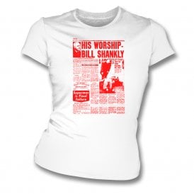 Liverpool 1974 FA Cup Headline Womens Slim Fit T-Shirt